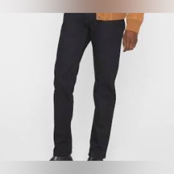 Club Monaco Ralph Lauren Black Straight Leg Jean Size 30/32 Stretch Casual - Picture 1 of 6